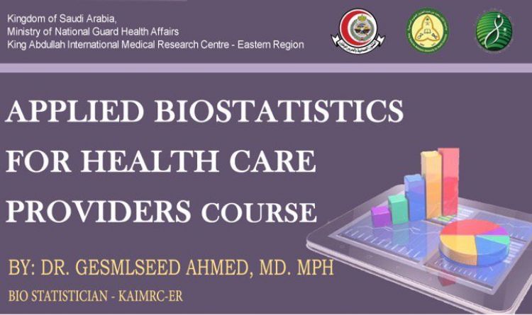 APPLIED BIOSTATISTICS FOR HEALTH CARE PROVIDER COURSE